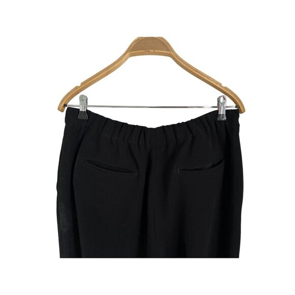 J. Crew Dress Pants Black 365 Easy Elastic Waist Matte Crepe Size 12 - Picture 8 of 12